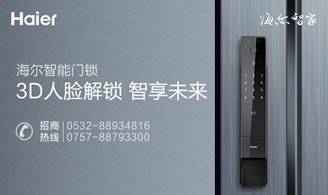 海尔智能门锁图片